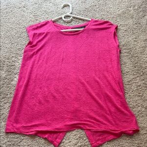 Women’s Pink Cap Sleeve Tee - Unbranded